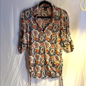 Paisley Print Women's Top. Size S